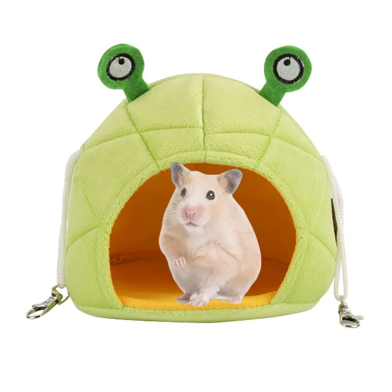 USMILEPET Best Seller Lint Hamster Hanging Bed Pet Banana Frog Pineapple Shape Small Pet House  for Pet Mice Sleep and Play