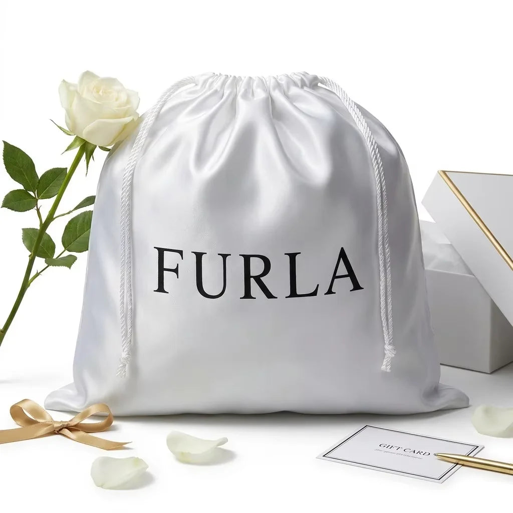 Drawstring Smooth Satin Dust Bag Logo Organizers for Textile Silk Gift Bag