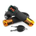 12V-96V Handle Electric Bike Throttle LED Display Indicator Gas Handle Throttle Lock Key E Bike Twist Throttle