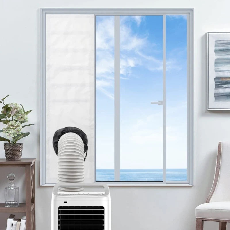 400cm Portable air Conditioner Window Seal Universal Window Kit for Mobile Air Conditioner Unit  600cm  with Size 90x210cm Door