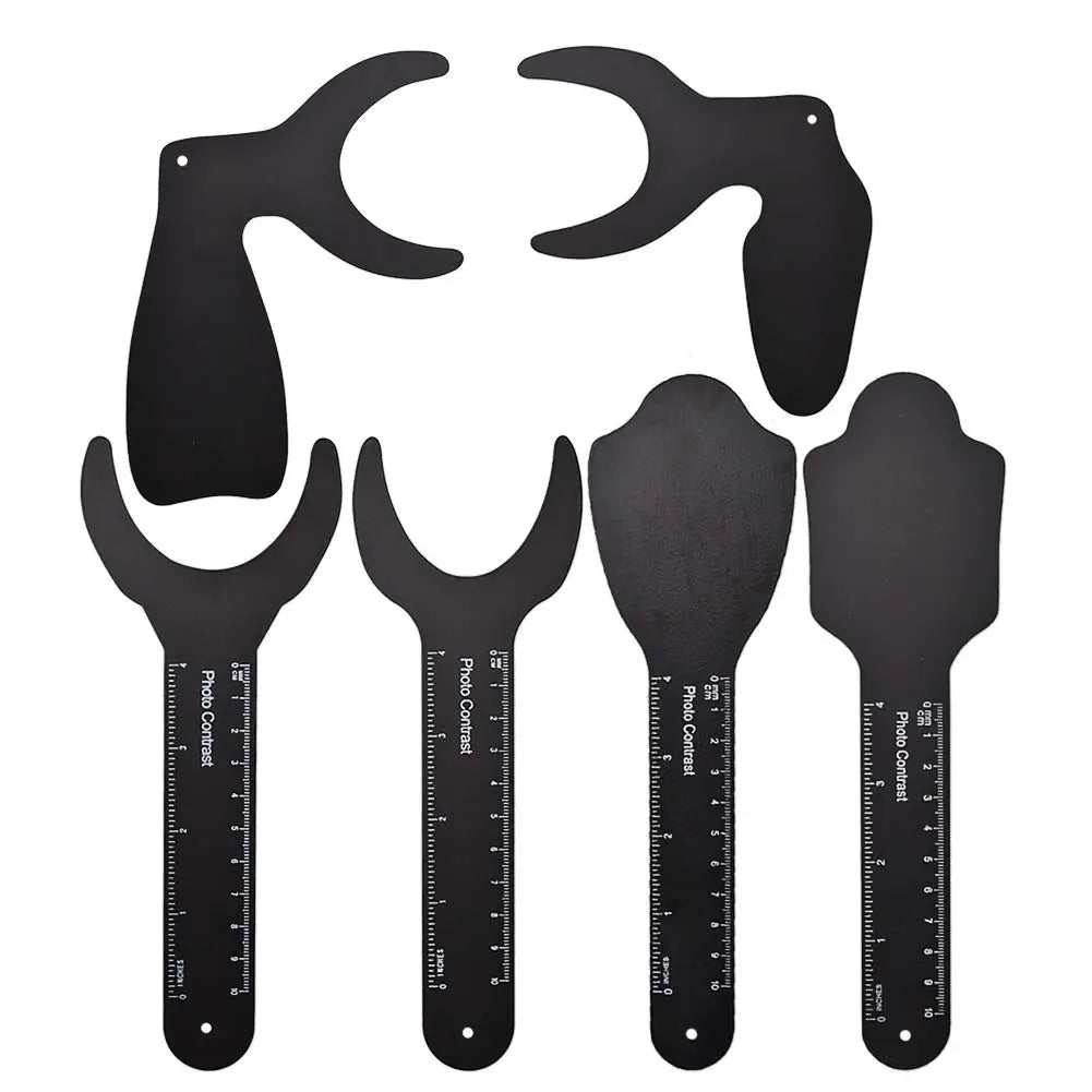 6 Pcs Dental Photography Background Contrast Intraoral Black Background Board Dental Photo Contrast Kit