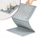 Non-Slip Foldable Silicone Dish Draining Pad Trifold Table Dish Drying Mat Large Collapsible Drainer Mat for Kitchen Counter