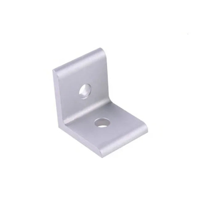 2-Hole 90-Degree L-Shaped Angle Bracket Connector Anodized Aluminum Profile for 8-Slot 3030 Structurally Sound
