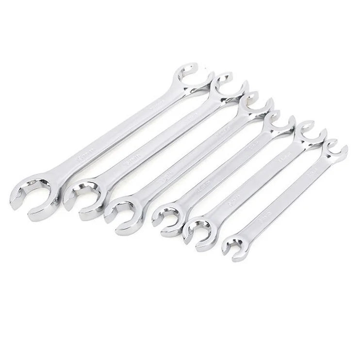 Multitools High Torque Hand Tool 10-17mm Oil Pipe Flare Nut Wrench Set Brake Wrench for Car Repair