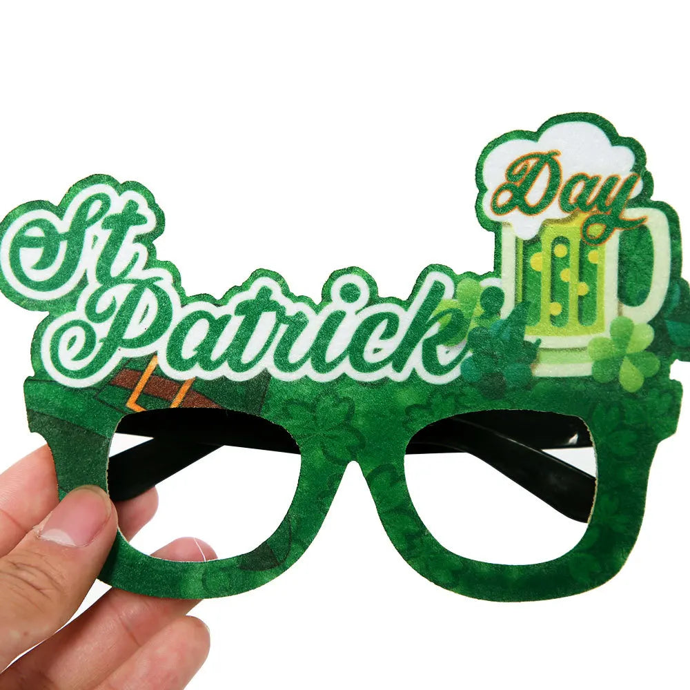 St. Patrick's Day Party Decorations Funny Clover Felt Glasses-Factory Price Fast Delivery Outdoor Use