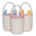 2022 New Bunny Blank Sublimation Easter Basket Gift Bag Treat Bag Kids Easter Handbag Customize Printing