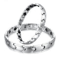 Korean Version Stainless Steel Healthy Couple Charm Bracelet Magnetic Silver Plated Classic Anniversary Jewelry Bangles