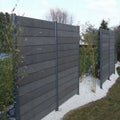 Easy Installation Wpc Privacy Fence Fire Prevention Fencing Waterproof Railing Panels Boards for Outdoor Decoration