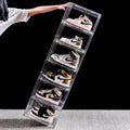 New Design Foldable Shoe Storage Boxes Clear Plastic Stackable for Home Clothing