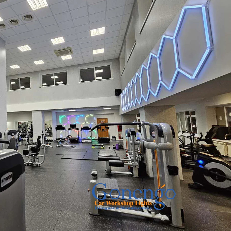 Special Effect Hexagon Lighting Rgb Stage Light Multiform Remote Control Assembled for Gym&Barber