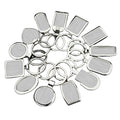 Custom Wholesale Metal Sublimation Blank Keychain Key Chain Keyring Key Ring Key Holder