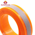 Custom Orange Stink-proof Strong Dog Leash Using Waterproof Reflective Tpu Coated Nylon Webbing 25mm Eco-friendly