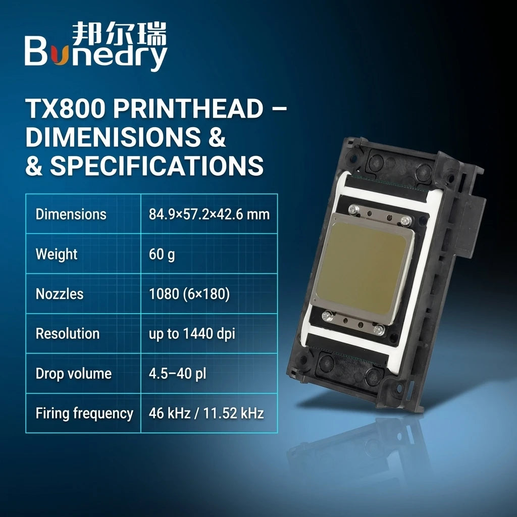 TX800 Printhead for Inkjet Printer Compatible with Eco Solvent UV Water Based Ink Printing