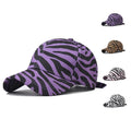 Hot Sale 3D Embroidery Leopard Print Cotton Dad Hats Custom Logo Curved Brim 6-Panel Sporty All-Season Baseball Caps