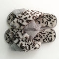 2024 Hot Selling Classic Open Toe Sandals Leopard Print Ladies Home Plush for Slippers Cross Strap Soft Warm Spring Fur Slipper MegaBDM