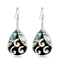 Factory Direct Sales Abalone Shell Earring Fashion Waterdrop Shape Natural Seashell Earring Jewelry