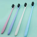 Wheat Straw Toothbrush Charcoal Bristle Adult Home Munal Toothbrush