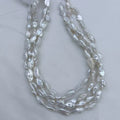 38 cm AAAA Nature Freshwater Pearl StrandBIWA Baroque Wholesale Jewelry Findings Accessoriespearl Length 8x14-16 mm