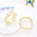 Qiuhan Fashion Jewelry Letters Hoop Women Personal Earrings Customized Name Earring