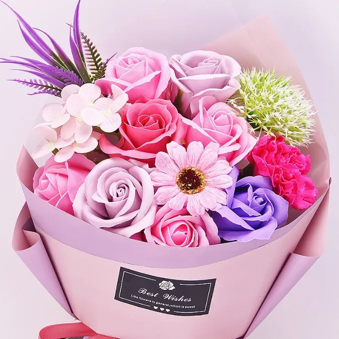 Valentine's Day Gift Bouquet 11 Rose Soap Bouquets Simulated Rose Gift Box