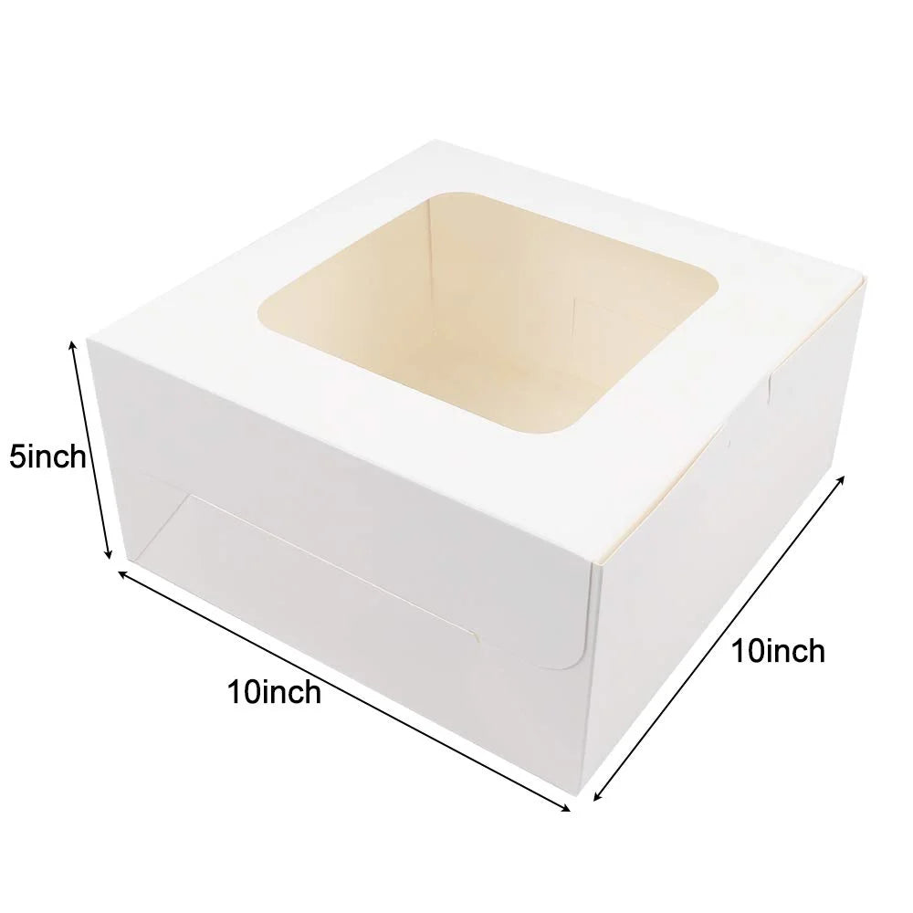 Wholesale Recyclable Food Grade Paper Bakery Boxes with Window 4/6/8/12 Cake Tools Made in China