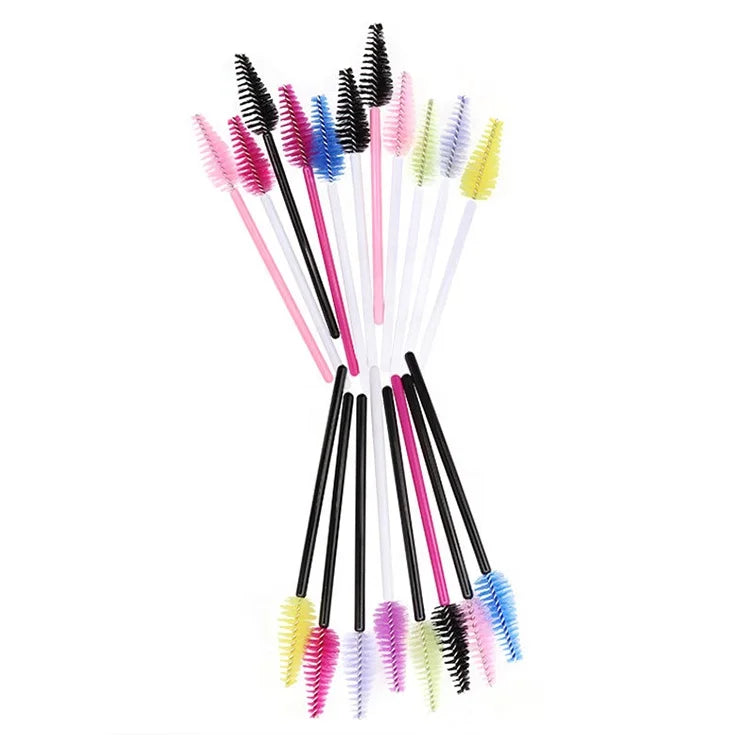 2025 Newest pink and White Tear Water Drop Spoolies Eyelash Mascara Brush Tear Shape Mascara Wand