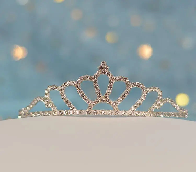 Birthday Princess 18th-year-old Coming-of-age Ceremony Bride Rhinestone Veil Tiara Girls Hair Accessories Fine Fashion Jewelry