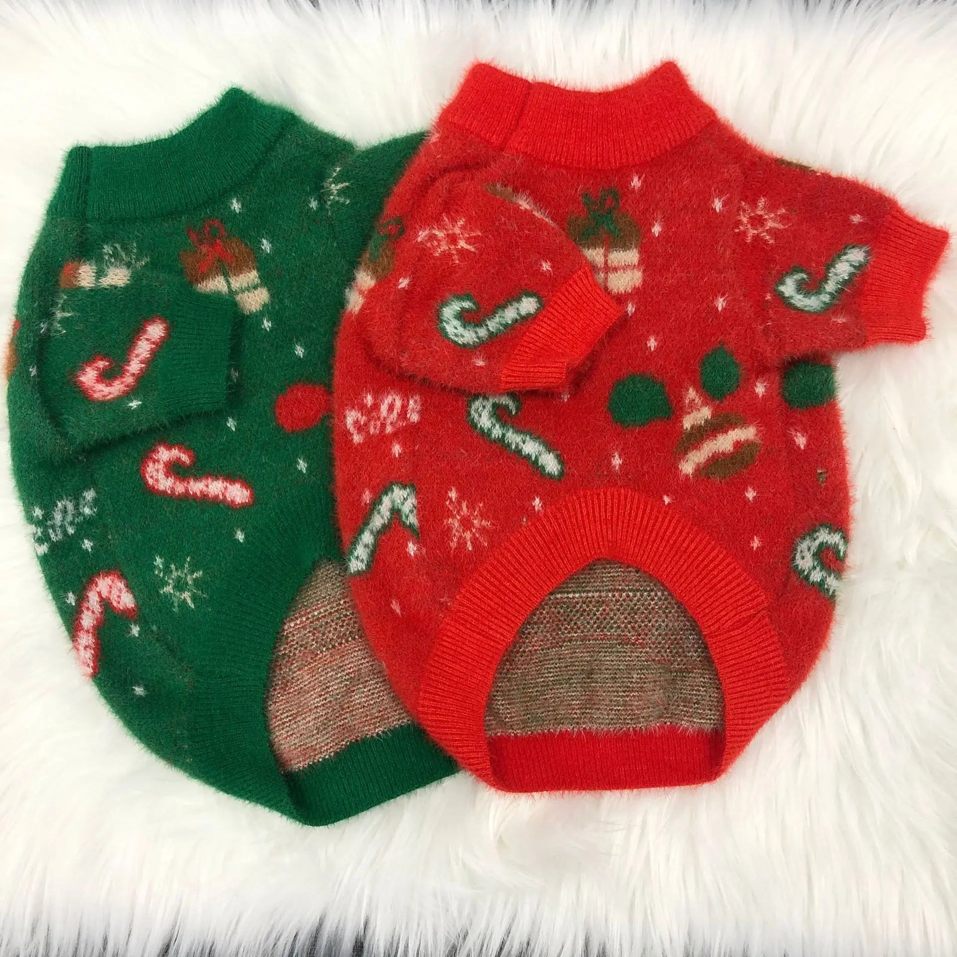 Maychan Autumn and Winter Christmas Knitted Dog Clothes Dog Sweater Puppy Christmas Pet Sweater