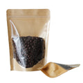 Customized Resealable Stand up Pouch Front Clear Kraft Paper Bags Zip Bag