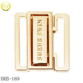Custom Engraved Name Bikini Adjuster Zinc Alloy Underwear Accessory Gold Buckle Straps for Swimwear