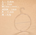 Latest Design Frost Semitransparent Transparent Supermarket Scarf Display Hook Plastic Strong Scarf Towel Display Hook