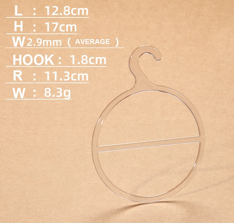Latest Design Frost Semitransparent Transparent Supermarket Scarf Display Hook Plastic Strong Scarf Towel Display Hook