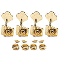 Gold 2+2 Open Gear Guitar Machine Heads Tuners Set Electric Bass Tuning Pegs for Wholesale