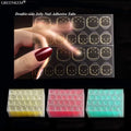 Transparent Yellow Blue Jelly Double-side Tape Label Sticker Waterproof DIY Glue Tape Nail Adhesive Tabs Gel Press on Nails