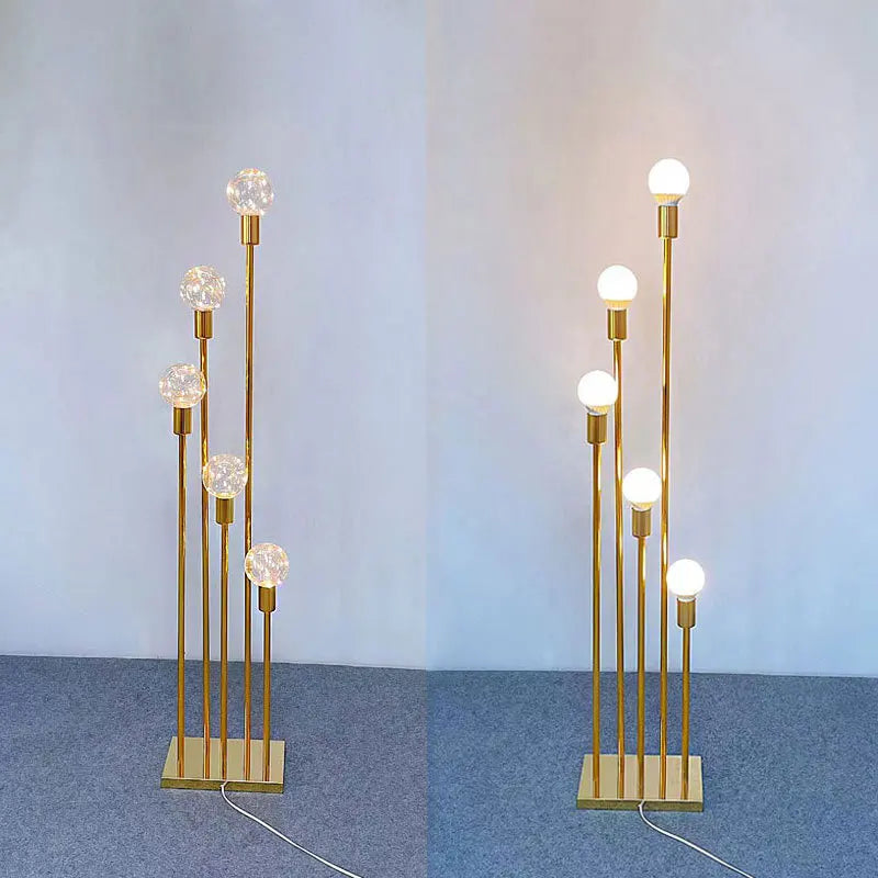 Scenery Props Favors Golden Street Lights Centerpiece Event Decoration Party Supplies