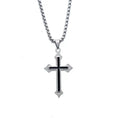 New Titanium Steel Cain Pendant Personality Hip Hop With Accessories Cross Couple Necklace