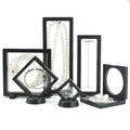 Wholesale Dustproof Transparent Pe Film Membrane Jewelry Storage Box Earrings Display Rack case Packaging Box