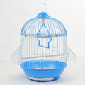 Round Bird Cage With Feeder Decorative Colorful Hanging Metal Bird Parrot House Cage Bird Carrier