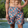 CXYB-806 Plus Size Men's Fashion Print Sportswear Men's Breathable Leisure Shorts Summer Shorts