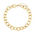 Exaggerated Gold Collarbone Chain Fashion Stainless Steel Necklace Punk Chain Bracelet Necklace for Women Girls
