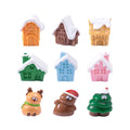 3D Christmas Decoration Supplies Xmas Accessories Houses Figures Village Tree Reindeer Snowman Winter Scene Toys Cute Ornament