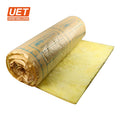 UET Kraft Paper Covered Glass Wool Roll or Blanket pyrex Glass Wool  for Building Roof With A1 Fire Resistant