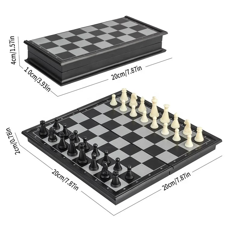 Premium Board Game International Chess Luxury Magnetic Folding Chessboard