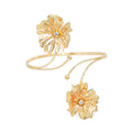 Upper Arm Bracelet Cuff Bangle Gold Flower Cuff Bracelets Arm Bangle Bracelet Simple Adjustable Armband