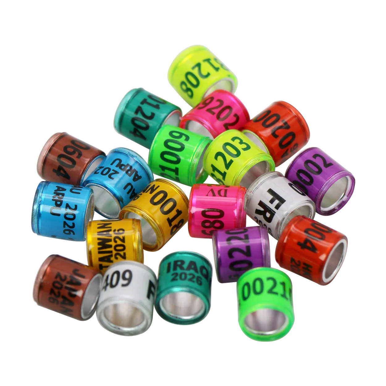 Poultry Leg Rings for Pigeons & Parrots Birds Finger Ring Customized 2026 Pigeons Leg Ring Supplies Pigeon Foot Rings