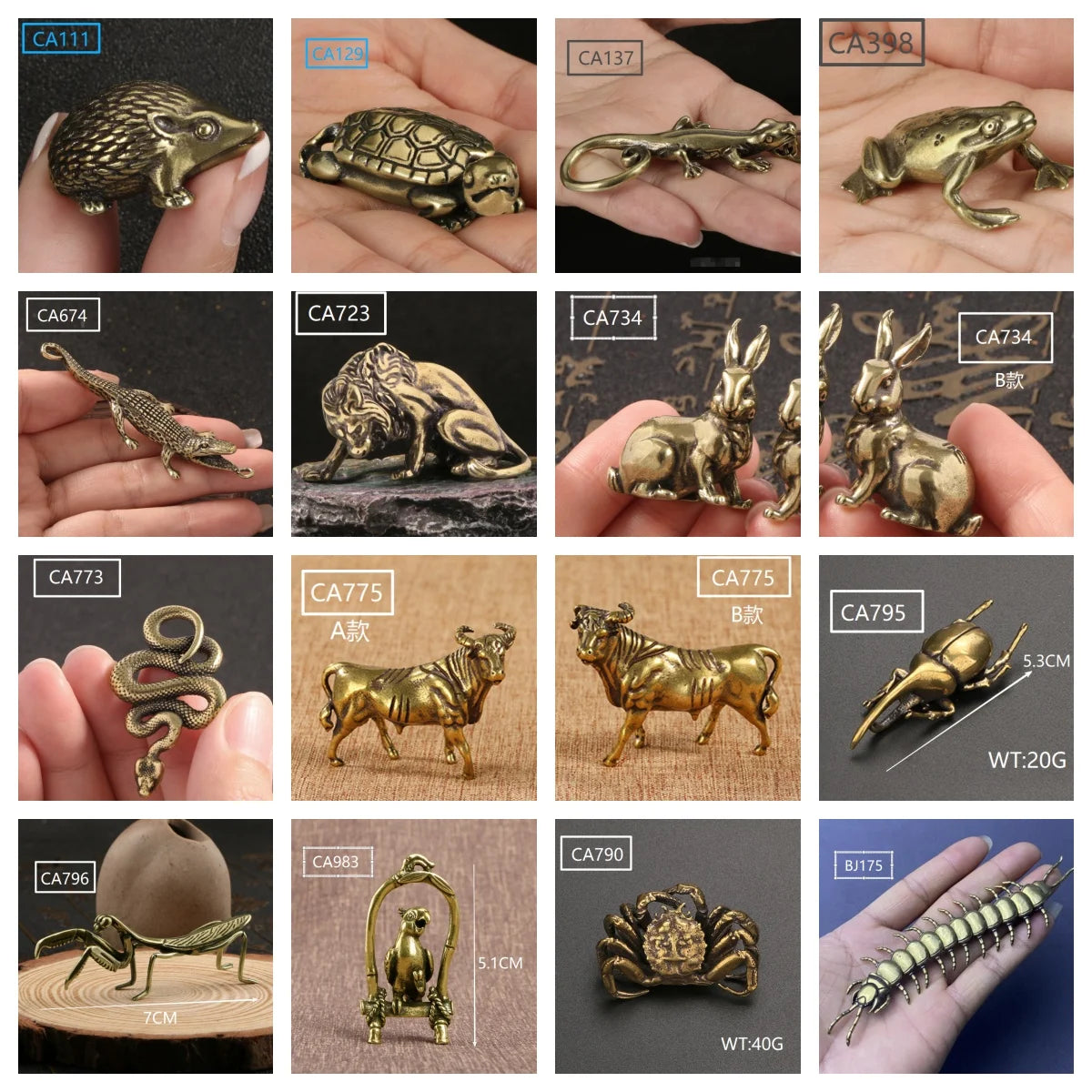 Brass Toys Retro Copper Art Ornaments Farm Animal Toys Ornaments Cattle Crafts