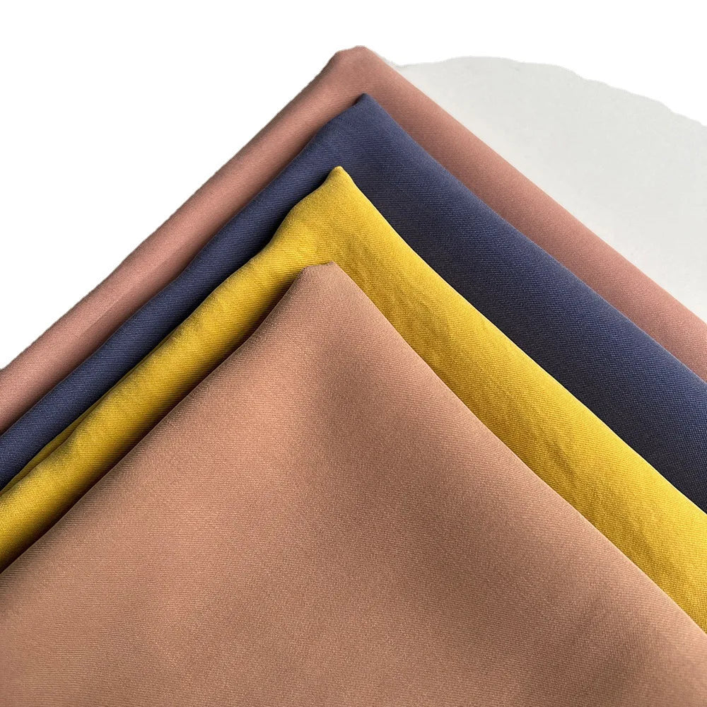 Spring and Summer Thin Pleated Fabric Dress Fashion Twill Polyester Rayon Fabric