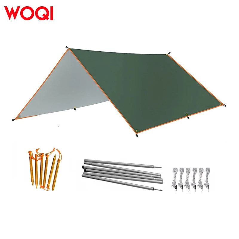 WOQI Wholesale Polyester Waterproof Camping Tarp Tent in Stock