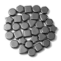 Wholesale Gemstone 20mm Heart Star Square Hexagon Triangle Round Shape Hematite Tumbled Stones Palm Stone for Decoration