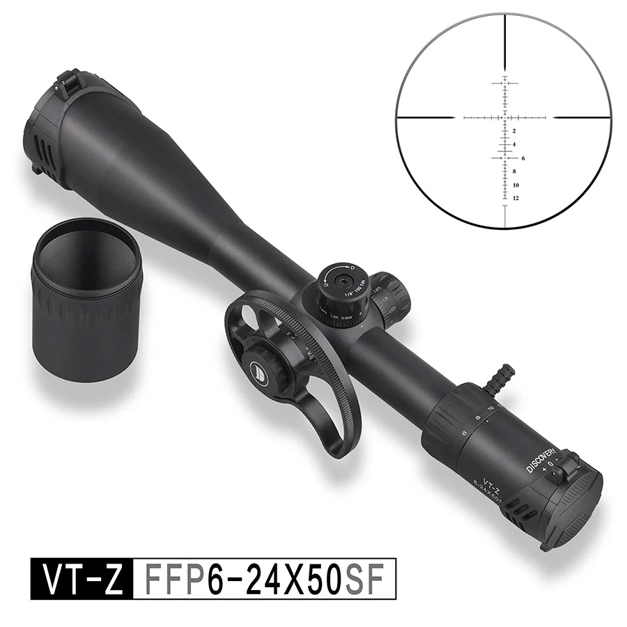 Discovery Sports VT-Z 6-24X50SF First Focal Plan 30mm Tactical Optics Scope for  Hunting